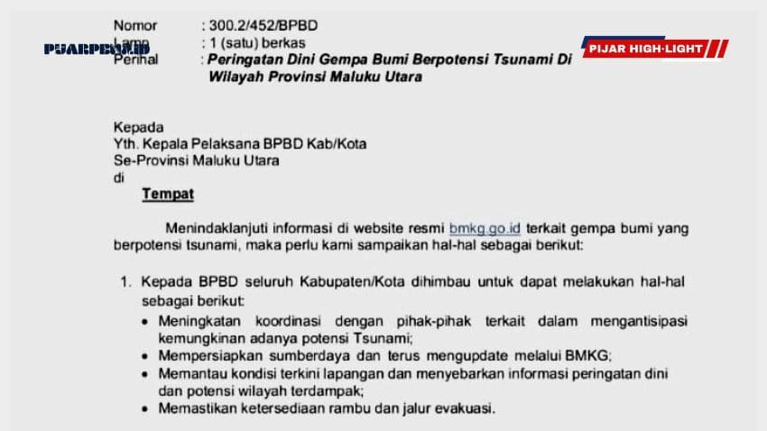 Ancaman Tsunami Pasca Gempa Rusia, BPBD Himbau Warga Jauhi Pantai