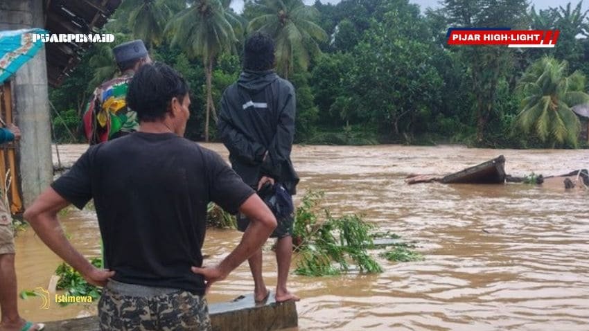 Banjir 3 Meter Landa Wilayah Halbar, 7 Rumah Warga Rusak Parah