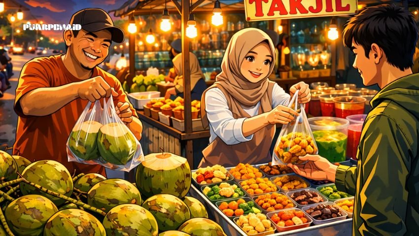 Pastikan Harga Pangan Stabil, Disperindag (juga) Tata Lokasi Pedagang Musiman 1 foto AI pedagang musiman